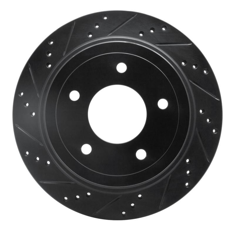 Ford Econoline Brake Rotor (1) - Rear Left - R1 Concepts - Drilled & Slotted - Black - `04-`06 Ford Econoline Brake Rotor (1) - Rear Left - R1 Concepts - Drilled & Slotted - Black - `04-`06